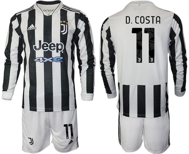 Men 2021-2022 Club Juventus home white Long Sleeve #11 Adidas Soccer Jersey